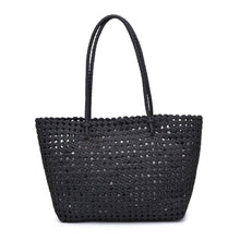Reflection - Hand Woven Knot Tote: Denim