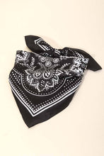 Light Paisley Design Square Bandana Scarf: RD
