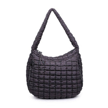 Revive - Quilted Puffer Nylon Hobo: Black