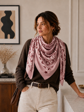 K21 Large Woolen Square Bandana: Cafe