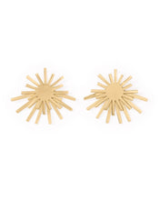 Eliza Starburst Post Earrings Brass