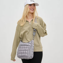 Aura - Quilted Nylon Puffer Crossbody: Black