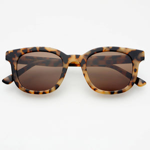Jasper Acetate Unisex Sunglasses: Milky Tortoise