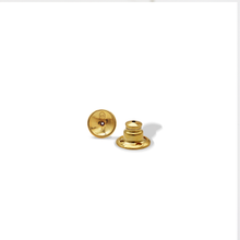 Dots Hoop Earrings Beige Enamel - 24K Gold Plated