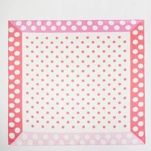 Contrasting Border Polka Dot Square Bandana Scarf: GN