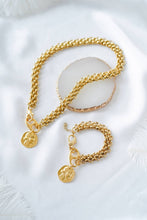Ethnic Coin Statement Necklace: Gold