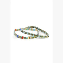 Rainbow Stretch Bracelet Set: Turquoise