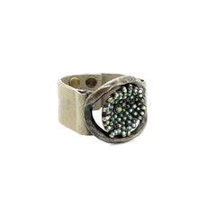 Flower Insert Beaded Leather Bracelet: Camel w cafe