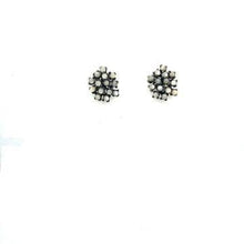 Beaded Cluster Earring: Black Diamond