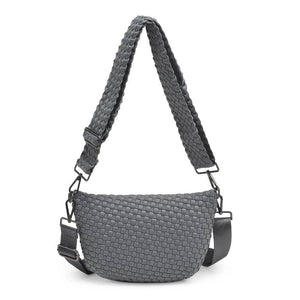 Ethereal - Woven Neoprene Crossbody: Grey