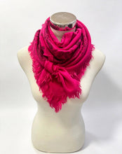 5467354-K24 Wool square scarf with paisley pattern: Bordeaux
