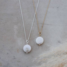 Liv Necklace-White Pearl: Silver