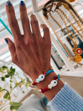 Summer bracelet with fish,, eye bracelets, ,fish bracelet