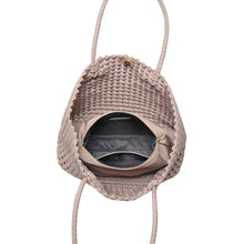 Reflection - Hand Woven Knot Tote: Denim