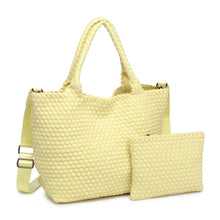 Sky's The Limit Medium Woven Neoprene Tote: Butter