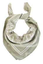 Light Paisley Design Square Bandana Scarf: RD