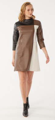 Twiggy Faux Leather Dress