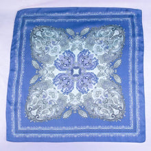 Ornate Paisley Medallion Print Satin Square Scarf: RD