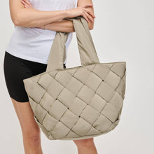 Intuition East West Woven Nylon Tote: Olive
