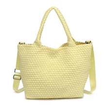Sky's The Limit Medium Woven Neoprene Tote: Butter