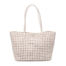 Reflection - Hand Woven Knot Tote: Denim