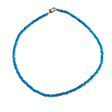 Dainty Candy Gemstone Necklace: Navy