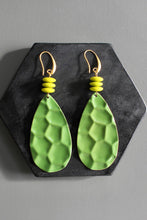 KYLE71 green enameled earrings