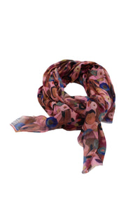 Poppy Dreams Floral Print Scarf Wrap : Natural