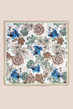 Multi Flower Pattern Square Bandana Scarf: CO