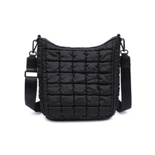 Aura - Quilted Nylon Puffer Crossbody: Black