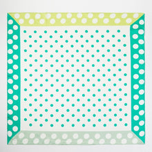 Contrasting Border Polka Dot Square Bandana Scarf: GN