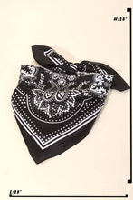 Light Paisley Design Square Bandana Scarf: RD