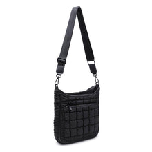 Aura - Quilted Nylon Puffer Crossbody: Black