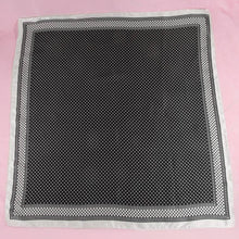 Square Polka Dot Pattern Scarf: BK