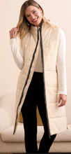Long Zip Front Quilted Vest