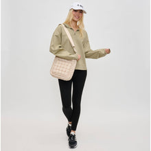 Aura - Quilted Nylon Puffer Crossbody: Cream