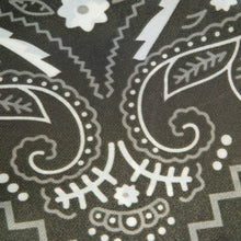 Bandana Paisley Print Satin Square Scarf: RD