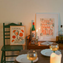 Aperol Spritz Art Print: 11 x 14