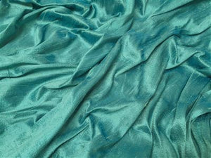 *Dupioni Silk - Cool Palette - Top Knot Headband: Antique blue