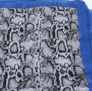 Cleo Snake Print Scarf Wrap : Brown