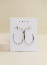 Silver Large Open Hoop