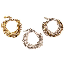 Rustica Multi Chain Bracelet: Gold