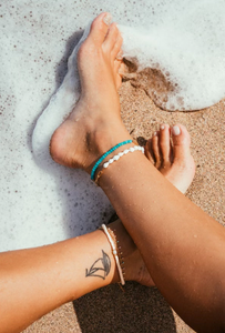 Paloma Anklet ~ Salty Babes: Deep Blue Ocean