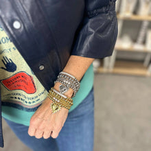 Lexi Crystal Bar Bracelet: Gold & Gun
