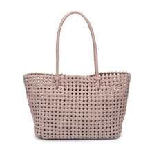 Reflection - Hand Woven Knot Tote: Denim