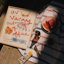 “On Vacay: Out of Office” Art Print: 8 x 10