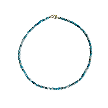 Dainty Candy Gemstone Necklace: Teal