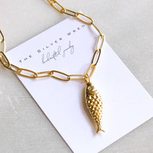 Remi Fish Pendant Necklace: 16 inch
