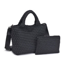 Sky's The Limit - Woven Neoprene Small Crossbody: Black