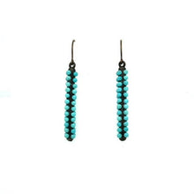 Short Tube Earrings: Black Diamond